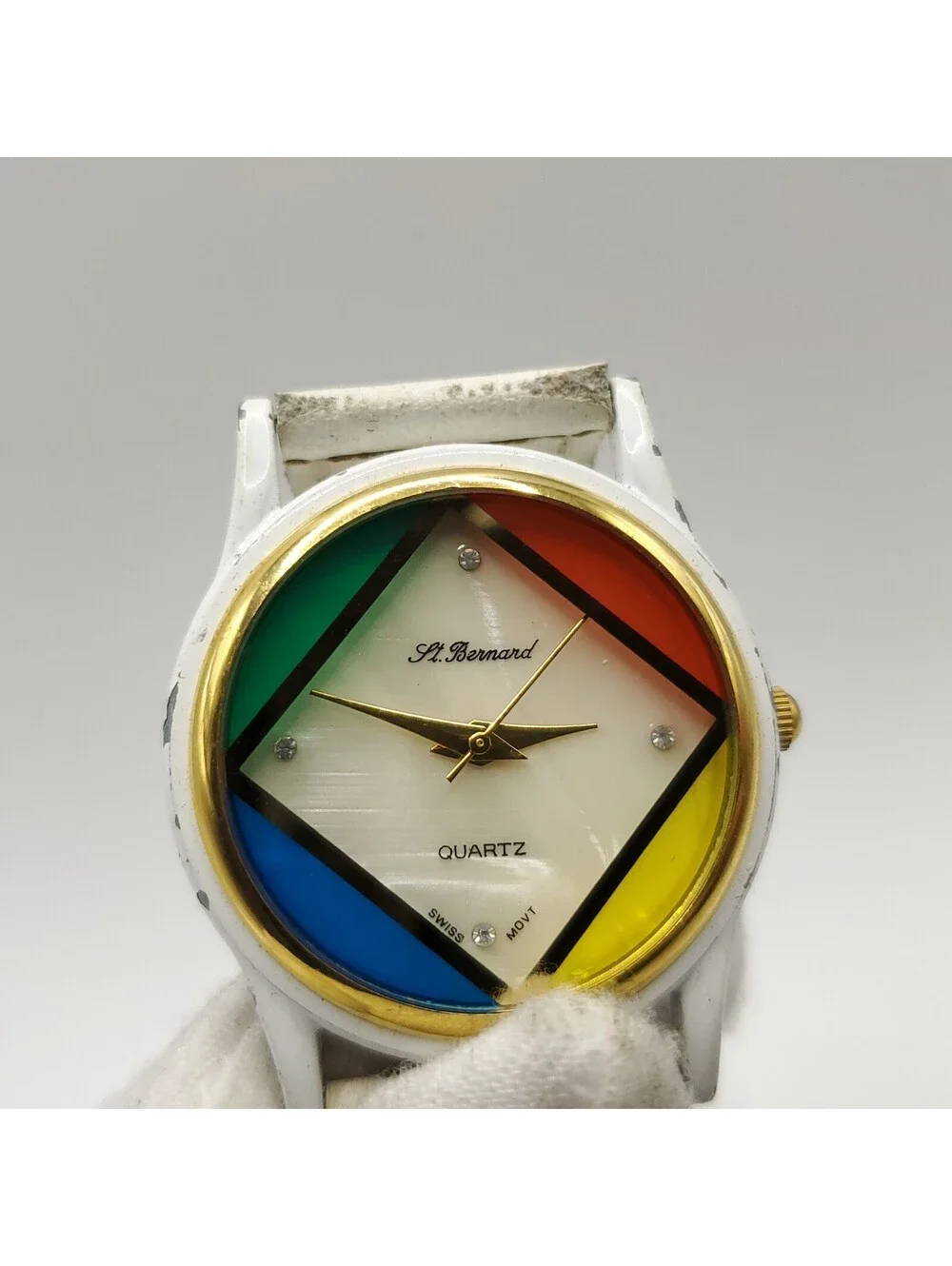 St. Bernard Quartz Colorful Womens Watch 33mm New Battery